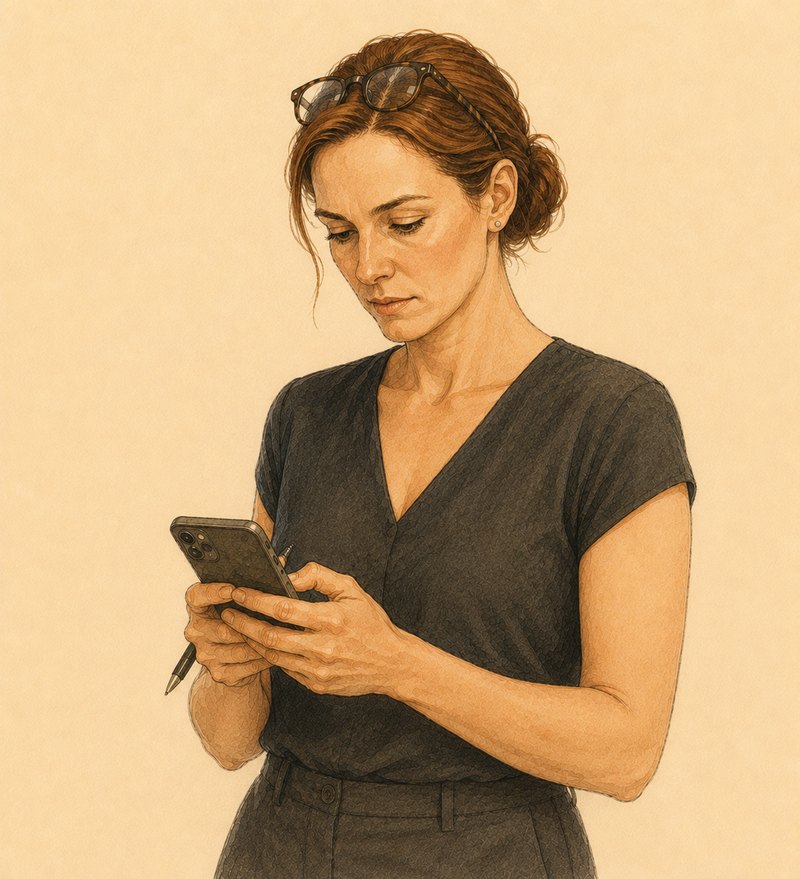 Marta, lawyer, answering one more message